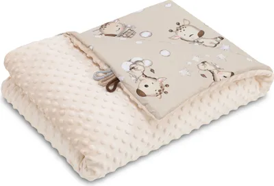 Zdjęcie produktu dla Kocyk dla niemowląt Kocyk dla niemowląt Kocyk zimowy z pluszu 75x100 cm - Kocyk dla niemowląt Kocyk do wózka Kocyk do wózka i wyposażenie początkowe dla noworodków i dzieci Żyrafy