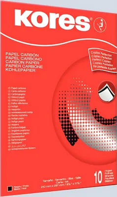 Immagine prodotto di Kores KD78966 Carta carbone Carboplan A4 10 fogli nero
