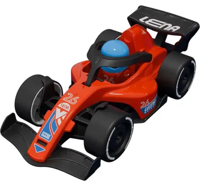 Produktbild von Lena 04300, Rennauto, 2 Jahr(e), Holz, Mehrfarbig, Rot