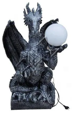 Produktbild von Tischleuchte Drachen Barock Lampen Tisch Leuchte Leuchten Lampen Figur Statue