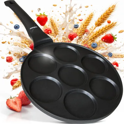 Immagine prodotto di Padella per crêpes - Padella per uova - 7 forme - Ø 26 cm - Rivestimento antiaderente