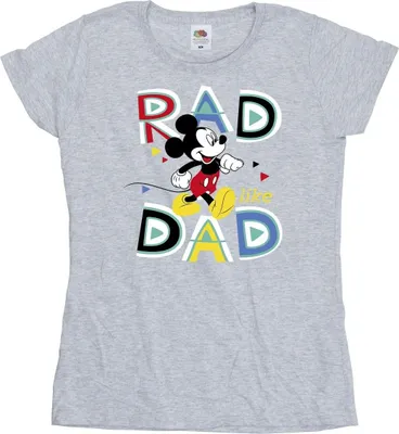 Zdjęcie produktu dla Disney – koszulka damska „Mickey Mouse Rad Dad” BI33808 (XXL) (szara)