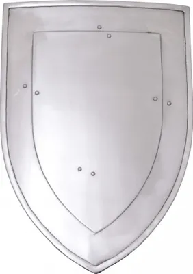 Produktbild von Wappenschild aus Stahl mit Innenpolster - Schaukampftauglich - jMittelalter Ritter Schild