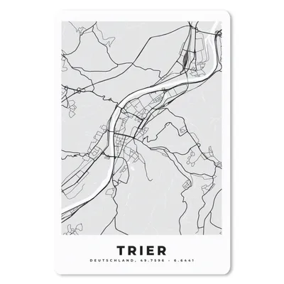 Produktbild von MuchoWow® Mauspad Mousepad Stadtplan - Deutschland - Karte - Trier 18x27 cm - Mousepads - Maus Mat - Pad - Mausunterlage