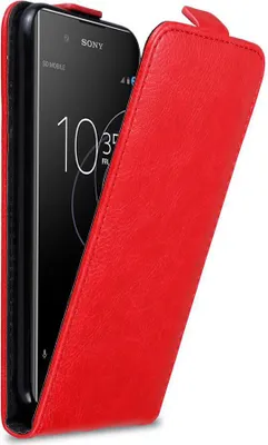 Obrázek produktu pro Cadorabo pouzdro pro Sony Xperia XA1 PLUS Protective Cover in Red Flip Case kryt na mobilní telefon