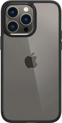 The back of a smartphone in a protective case.