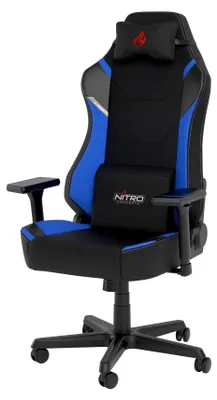 Productafbeelding van Nitro Concepts X1000 - Gamingstoel voor PC - PC - Draaggewicht: 135 kg - Beklede zitting - Beklede rugleuning - Zwart