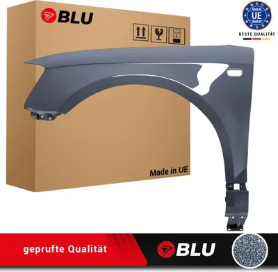 Immagine prodotto di BLU Parafango compatibile con Audi A3 8P II-generation LX7Z Sinistra Grau DelphinGrau | 2003-2008 | Anteriore | Verniciato | Pronto per il montaggio | Zincato