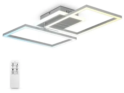Image de Plafonnier LED 40W pivotant CCT variateur minuterie veilleuse télécommande