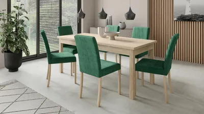 Obrázek produktu pro Jídelní set 6+1 CADLA 11 - dub sonoma
