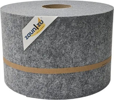 Produktbild von Sichtschutzstreifen zaun|zu Design-Vlies 35m Rolle Zaunblende Doppelstabzaun Hellgrau 35m