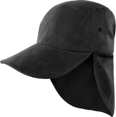 Produktbild von Result Headwear RC076X | Fold Up Legionnaires Cap / Kappe / Mütze / Hut - Farbe: Black - Größe: One Size