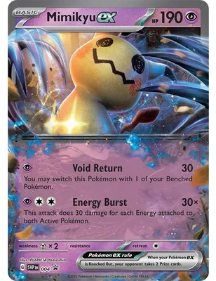 Immagine prodotto di Giganti carte Pokémon Promo e EX, VMAX, Mimikyu EX, scatola promozionale Pokémon