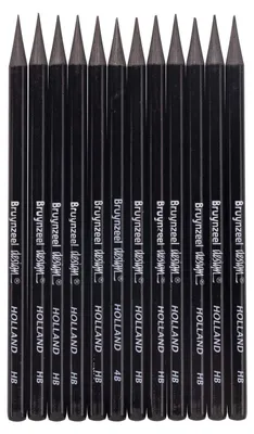 Image de Bruynzeel Design Graphite Hb Crayon graphite - 12 pièces.