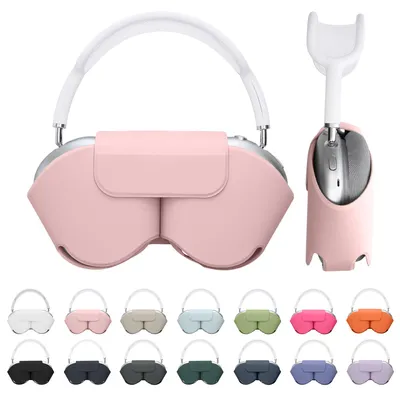 Produktbild von kwmobile Hülle für Apple AirPods Max / AirPods Max 2 Case - weiches Polyester Kopfhörer Cover - Sleep Mode kompatibel - Altrosa