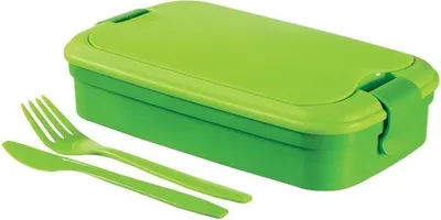 Obrázok produktu pre box na desiatu LUNCH & GO 23x14x7cm s rukoväťou + príbor PH ZE