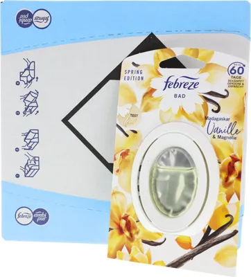 Produktbild von 8 x Febreze Bad Madagaskar Vanille & Magnolie je 8ml Lufterfrischer