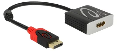 Produktbild von Adapter Displayport 1.2 Stecker > HDMI Buchse 4K 60 Hz Passiv schwarz
