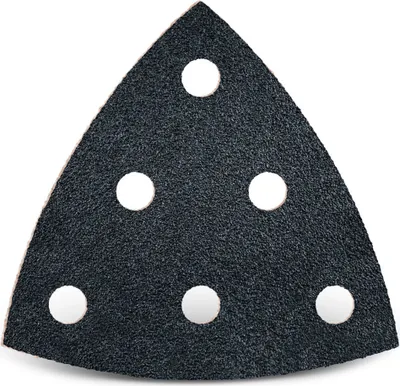 Produktbild von MENZER Black Klett-Schleifblätter, 93 mm, 6-Loch, f. Deltaschleifer, Siliciumcarbid (25 Stk.) K36