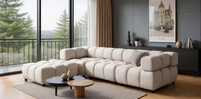 Produktbild von Kaiser Möbel Ecksofa L-Form Bolla, stoff Bluvel, Creme, Links