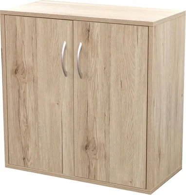 Image de Meuble à chaussures 3 étagères avec 2 portes – 60x30xH60 cm, coloris chêne sonoma – Collection SONORIA