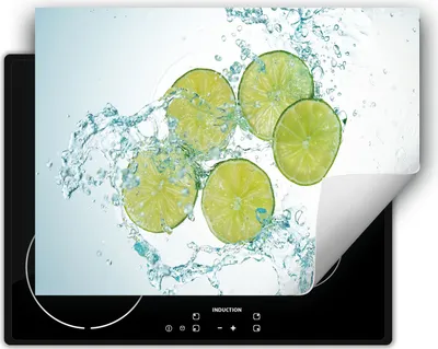 Produktbild von DarHaus Herdabdeckplatte 80x52 cm Anti Rutsch Matte Aufrollbar, Wasser - Limette