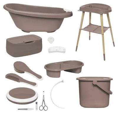 Produktbild von Bebe-Jou Sense Badeset Edition – 8-teilig - Mocha Mousse | Badewannen