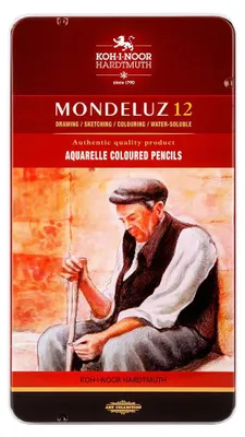 Produktbild von Aquarell- Buntstifte  12er Set im Metalletui