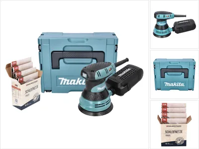 Immagine prodotto di Makita BO 5031 J Levigatrice eccentrica 300 watt 125 mm + Kit abrasivi Toolbrothers SPIDER Network + Makpac