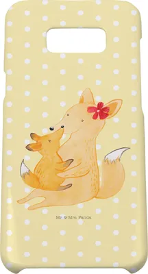 Produktbild von Mr. & Mrs. Panda Samsung Galaxy S8 plus Handyhülle  Fuchs Mama - Gelb Pastell - Geschenk, Schoß, Handy Case, Cover, Umarmen, Tochter, Muttertag, Hülle