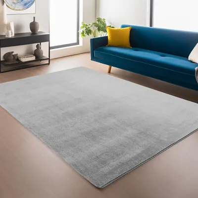 Image de Ayyildiz | Tapis Plush Joy - 160 cm x 220 cm - Gris - Ultra Doux - Antidérapant - Élégance Moderne