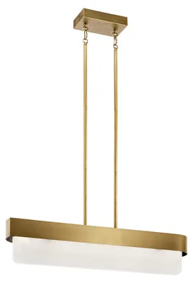 Zdjęcie produktu dla Żyrandol LED SERENE naturalny mosiądz 40W Ciepła biel 2400lm metal wym:121,5x92,5x15,2cm IP20 Kichler