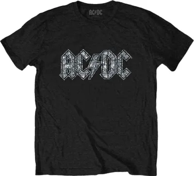 Zdjęcie produktu dla AC/DC Logo Embellished Black S Koszulka