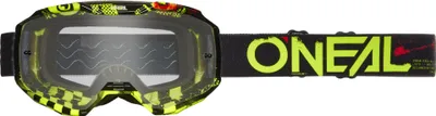 Produktbild von Oneal B-10 Attack Clear Motocross Brille, schwarz/neon-gelb, Einheitsgröße