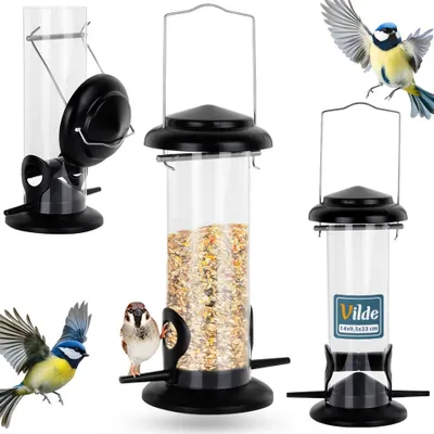 Produktbild von Vilde Vogelhäuschen Vogelfutterhaus Futterhaus Vogelfutterstation Vogelfutterstelle 23 cm