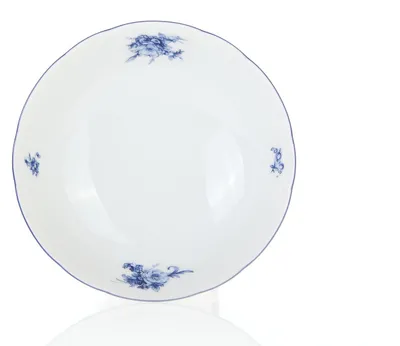 Produktbild von Thun 1794 Kompottschale, Tschechisches Porzellan, Rose, 16 cm, blaue Rose, Thun