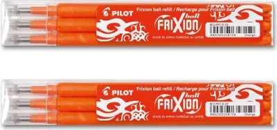 Produktbild von Pilot Frixion Ball Ersatzminen 0.7 orange - 6er-Set