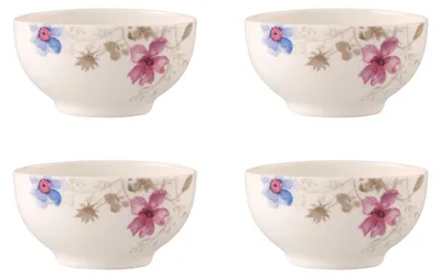Produktbild von Villeroy & Boch Mariefleur Gris 4er Set Müslischale 750 ml Porzellan