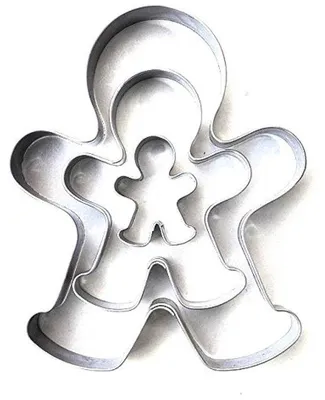 Immagine prodotto di Set di 3 stampini per biscotti in acciaio inossidabile 3/6,5/10 cm