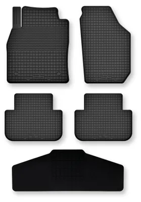Zdjęcie produktu dla Dywaniki gumowe z tunelem do Fiat Freemont 2011-2016 – 5 szt., czarne, dobierane – Wielganizator Semi-Universal