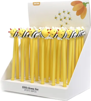 Produktbild von Biene Kugelschreiber Gelb Fineliner Schule Kinder Stift Tierfigur Lustig Geschenk