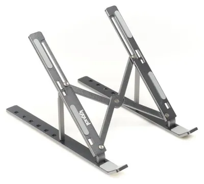 Imagen del producto de iggual Soporte elevador plegable portátil 17" gris