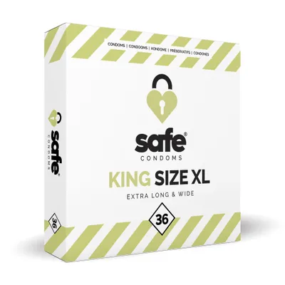 Obrázok produktu pre SAFE - kondómy - veľkosť King XL - 36 kusov