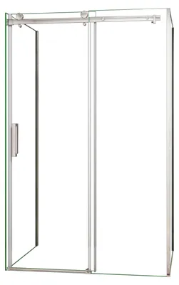 Produktbild von Duschspa U-Form Duschkabine 140x90cm Schiebetür mit Seitenwand H.195cm 8mm ESG-NANO Glas U-Form Duschabtrennung Sicherheitsglas Klarglas