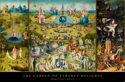 Produktbild von Close Up Hieronymus Bosch Poster Garden of Earthly Delights (91,5cm x 61cm)