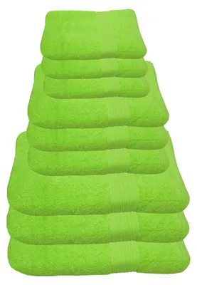 Produktbild von Julie Julsen Handtuch Set Apfelgrün,Set:9 tlg. 3 Bade- 3 Hand- 3 Gästetücher