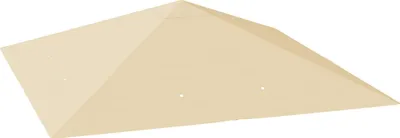 Produktbild von Ersatzdach für Pavillon 3 x 3 m wasserabweisend Pavillondach UPF30+ Ersatzbezug Oxford-Stoff, 370 g/m², Beige