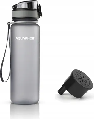 Zdjęcie produktu dla AQUAPHOR - Miejska butelka filtrująca - 0,5 L - szara