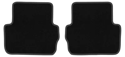 Produktbild von Velours-Fußmatten Hinten für Jaguar S-Type X204 2002-2008 (Limousine) – 2-tlg, Schwarz, passgenau – Wielganizator LUX
