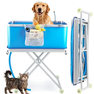 Image de Omgoods - Baignoire pliable pour chiens et chats